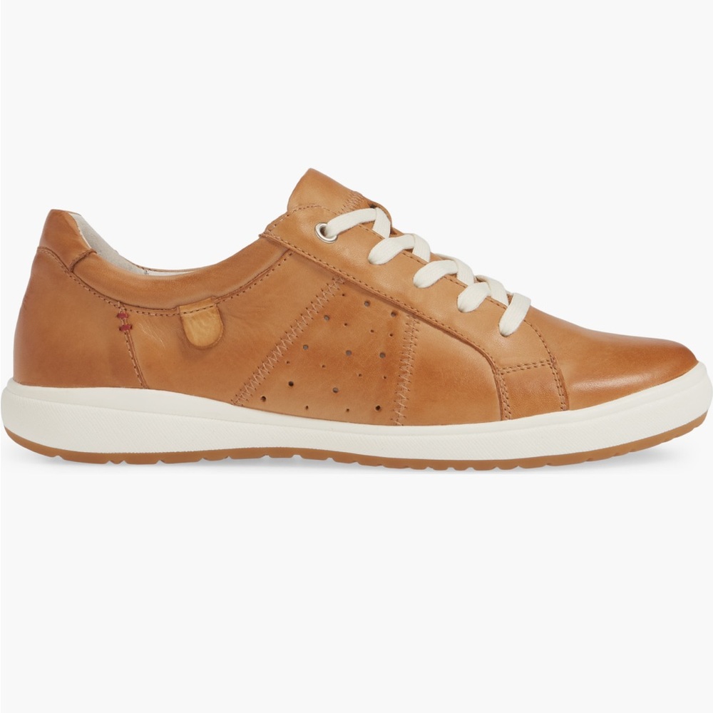 EUC Josef Seibel 'Caren' (Cognac / Camel / Ivory) Sneaker in 37 Retail: $160 - Picture 3 of 16